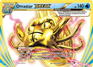 Omastar BREAK 19/124 - XY  Fates Collide Holofoil - Poke-Collect
