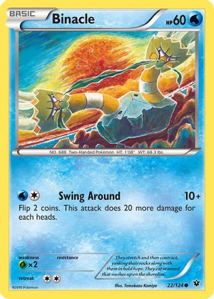 Binacle 22/124 - XY  Fates Collide - Poke-Collect