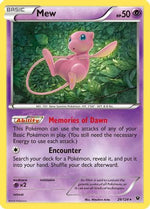 Mew 29/124 - XY  Fates Collide Holofoil - Poke-Collect