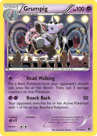 Grumpig 31/124 - XY  Fates Collide - Poke-Collect