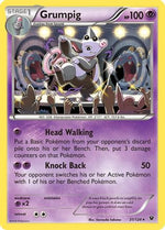 Grumpig 31/124 - XY  Fates Collide Reverse Holofoil - Poke-Collect