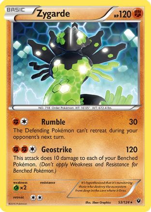 Zygarde 53/124 - Fates Collide Reverse Holofoil - Poke-Collect