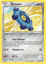 Bronzor 60/124 - XY  Fates Collide Reverse Holofoil - Poke-Collect
