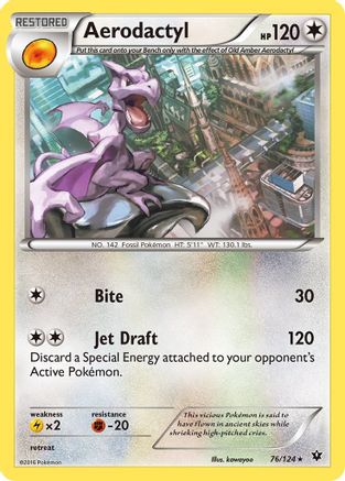 Aerodactyl 76/124 - XY  Fates Collide - Poke-Collect