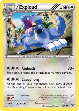 Exploud 82/124 - XY  Fates Collide - Poke-Collect