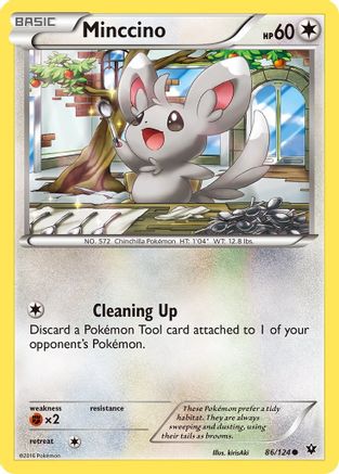 Minccino (86) 86/124 - XY  Fates Collide Reverse Holofoil - Poke-Collect