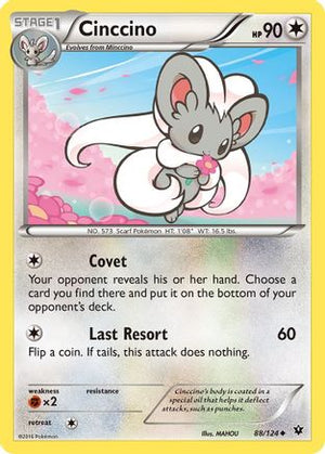 Cinccino (88) 88/124 - XY  Fates Collide - Poke-Collect
