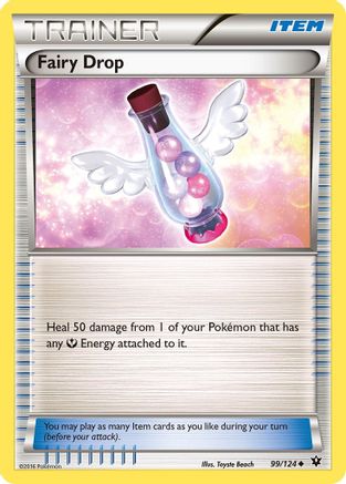 Fairy Drop 99/124 - XY  Fates Collide Reverse Holofoil - Poke-Collect