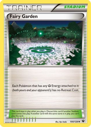 Fairy Garden 100/124 - XY  Fates Collide Reverse Holofoil - Poke-Collect