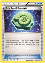 Helix Fossil Omanyte 102/124 - XY  Fates Collide Reverse Holofoil - Poke-Collect