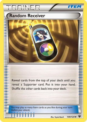 Random Receiver 109/124 - XY  Fates Collide Reverse Holofoil - Poke-Collect