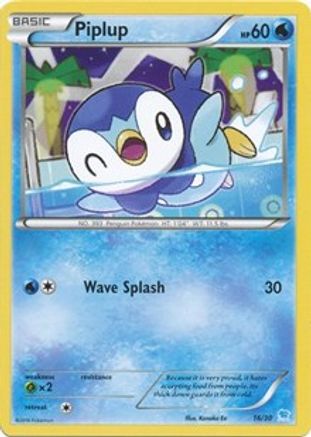 Piplup 16 - XY Trainer Kit Pikachu Libre & Suicune - Poke-Collect