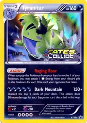 Tyranitar (Staff Prerelease) XY130 - XY Promos Holofoil - Poke-Collect