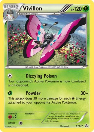 Vivillon XY137/211 - XY Black Star Promos Holofoil - Poke-Collect