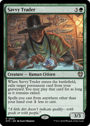 Savvy Trader (OTC-033) - Outlaws of Thunder Junction Commander - Poke-Collect
