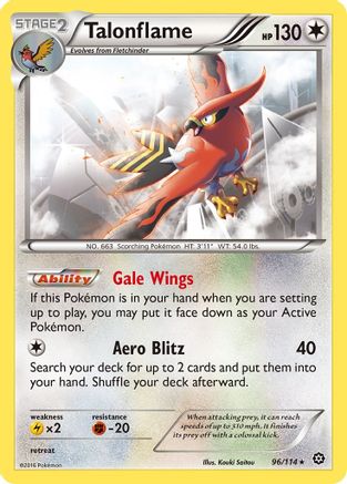 Talonflame 96/114 - Steam Siege - Poke-Collect