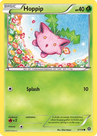 Hoppip 3/114 - XY  Steam Siege Reverse Holofoil - Poke-Collect