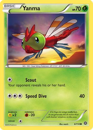 Yanma 6/114 - Steam Siege Reverse Holofoil - Poke-Collect