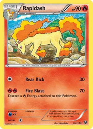 Rapidash 17/114 - XY  Steam Siege - Poke-Collect