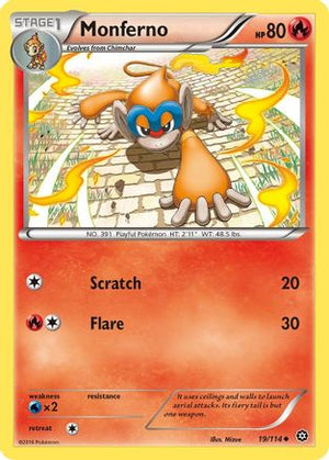 Monferno 19/114 - XY  Steam Siege - Poke-Collect