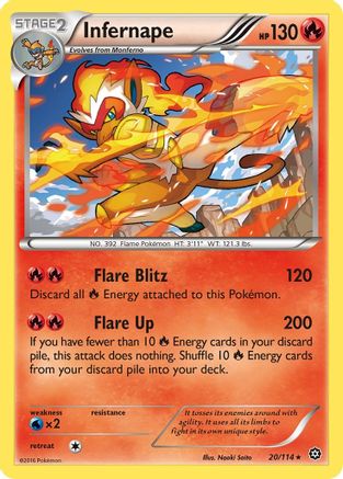 Infernape 20/114 - XY  Steam Siege Holofoil - Poke-Collect