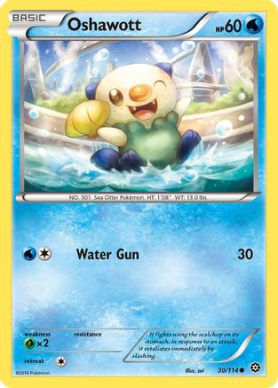Oshawott 30/114 - XY  Steam Siege Reverse Holofoil - Poke-Collect