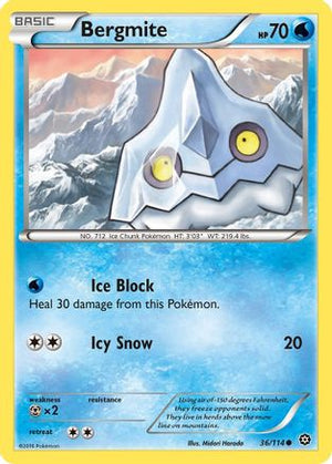 Bergmite 36/114 - XY  Steam Siege Reverse Holofoil - Poke-Collect