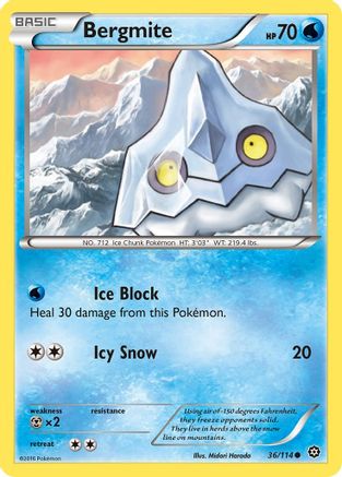 Bergmite 36/114 - XY  Steam Siege - Poke-Collect