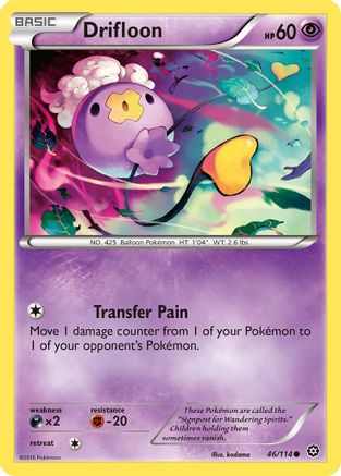 Drifloon 46/114 - XY  Steam Siege Reverse Holofoil - Poke-Collect