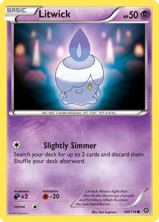 Litwick 48/114 - XY  Steam Siege Reverse Holofoil - Poke-Collect