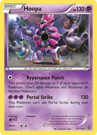 Hoopa 51/114 - XY  Steam Siege Reverse Holofoil - Poke-Collect