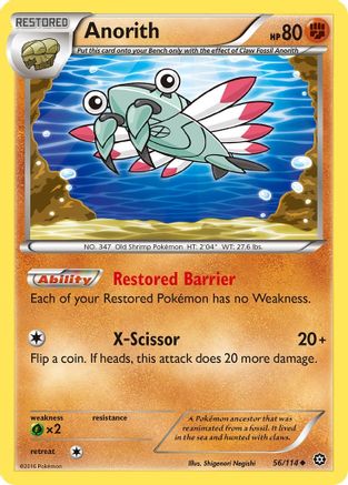 Anorith 56/114 - XY  Steam Siege - Poke-Collect