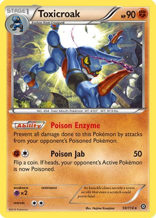 Toxicroak 59/114 - Steam Siege - Poke-Collect