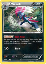 Weavile 61/114 - Steam Siege Reverse Holofoil - Poke-Collect