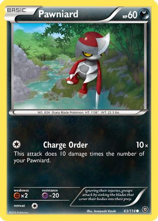 Pawniard 63/114 - XY  Steam Siege - Poke-Collect