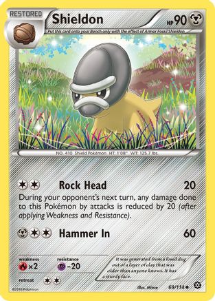 Shieldon 69/114 - XY  Steam Siege - Poke-Collect