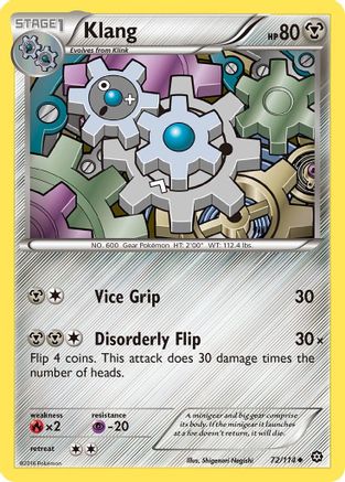Klang 72/114 - XY  Steam Siege - Poke-Collect