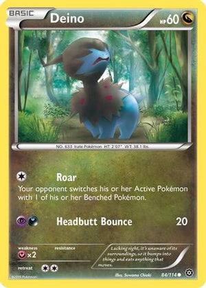 Deino 84/114 - XY  Steam Siege Reverse Holofoil - Poke-Collect
