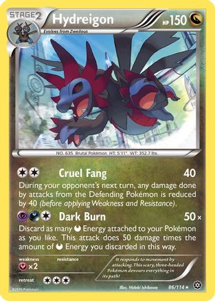 Hydreigon 86/114 - XY  Steam Siege Holofoil - Poke-Collect
