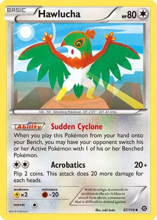 Hawlucha 97/114 - XY  Steam Siege - Poke-Collect