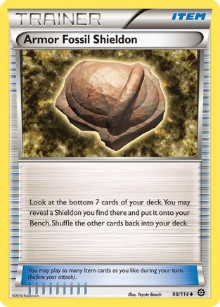 Armor Fossil Shieldon 98/114 - XY  Steam Siege - Poke-Collect