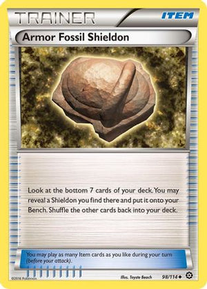 Armor Fossil Shieldon 98/114 - XY  Steam Siege - Poke-Collect