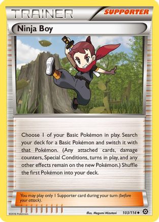 Ninja Boy 103/114 - XY  Steam Siege Reverse Holofoil - Poke-Collect
