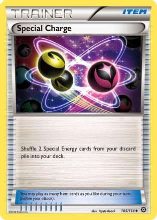 Special Charge 105/114 - Steam Siege Reverse Holofoil - Poke-Collect