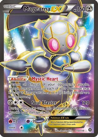 Magearna EX (Full Art) 110/114 - XY  Steam Siege Holofoil - Poke-Collect