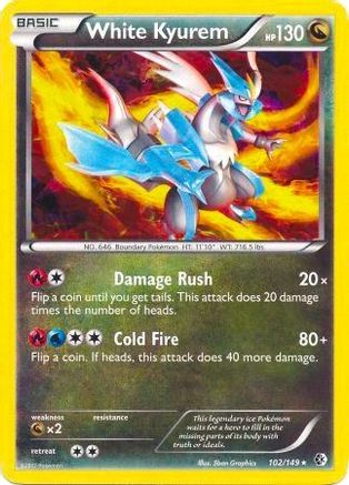 White Kyurem - 102/149 (BW Boundaries Crossed) 102 - Deck Exclusives Holofoil - Poke-Collect