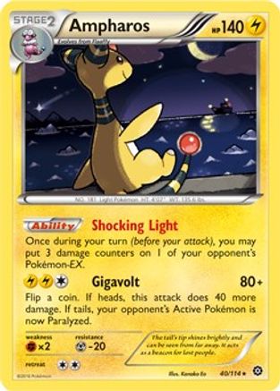 Ampharos - 40/114 (XY Steam Siege) 40 - Deck Exclusives - Poke-Collect