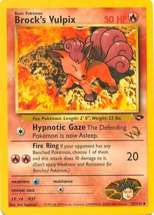 Brock's Vulpix [W Stamped] 37 - WoTC Promo - Poke-Collect