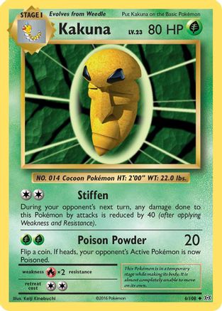 Kakuna 6/108 - XY  Evolutions - Poke-Collect