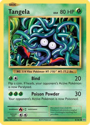 Tangela 8/108 - Evolutions Reverse Holofoil - Poke-Collect